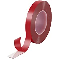 Poppstar Cinta doble cara transparente de acrílico (5 m x 19 mm x 2 mm) | Cinta adhesiva acrilica